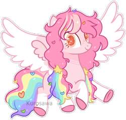 Size: 2562x2434 | Tagged: safe, artist:kurosawakuro, base used, oc, oc only, species:pegasus, species:pony, colored pupils, female, looking at you, mare, simple background, solo, transparent background, two toned wings, white outline, wings