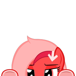 Size: 10000x10000 | Tagged: safe, artist:mrkat7214, derpibooru original, part of a set, oc, oc only, oc:downvote, species:pony, derpibooru, derpibooru ponified, absurd resolution, cute, downvote bait, downvotes are upvotes, lidded eyes, lurking, meta, ocbetes, peekaboo, peeking, ponified, simple background, solo, soon, transparent background, underhoof, vector