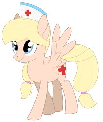 Size: 1858x2198 | Tagged: safe, artist:dyonys, oc, oc:nurse lilheart, species:pegasus, species:pony, female, mare, nurse, simple background, transparent background