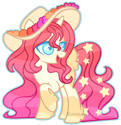 Size: 1728x1788 | Tagged: safe, artist:kurosawakuro, base used, oc, species:pony, species:unicorn, clothing, female, freckles, hat, heart eyes, mare, outline, simple background, solo, transparent background, wingding eyes