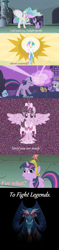 Size: 637x2704 | Tagged: safe, artist:peachiekeenie, character:grogar, character:princess celestia, character:twilight sparkle, character:twilight sparkle (alicorn), species:alicorn, episode:magical mystery cure, g4, my little pony: friendship is magic, babylon 5, quote