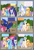 Size: 3255x4838 | Tagged: safe, artist:gutovi, character:applejack, character:fluttershy, character:pinkie pie, character:princess celestia, character:princess luna, character:rainbow dash, character:rarity, character:twilight sparkle, character:twilight sparkle (alicorn), species:alicorn, species:earth pony, species:pegasus, species:pony, species:unicorn, comic:why me!?, ship:applelestia, alternate ending, alternate hairstyle, comic, explicit series, female, glowing eyes, lesbian, mane six, missing accessory, pigtails, shipping, shipping denied, show accurate, sun, sunrise, sweet apple acres, traditional royal canterlot voice