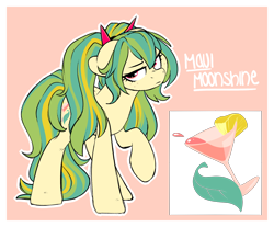 Size: 2100x1735 | Tagged: safe, artist:mulberrytarthorse, oc, oc only, oc:maui moonshine, species:earth pony, species:pony, commission, female, mare