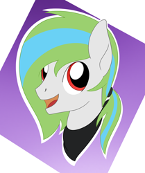 Size: 1536x1835 | Tagged: safe, artist:dyonys, oc, oc:rainfall, species:pony, bust, clothing, male, scarf, show accurate, smiling, stallion