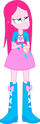Size: 1280x3923 | Tagged: safe, artist:marcorois, character:pinkamena diane pie, character:pinkie pie, equestria girls:equestria girls, g4, my little pony: equestria girls, my little pony:equestria girls, female, pouting, simple background, solo, straight hair, transparent background