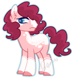 Size: 822x868 | Tagged: safe, artist:kurosawakuro, base used, oc, parent:cookie crumbles, parent:pear butter, parents:cookiebutter, species:earth pony, species:pony, colored pupils, magical lesbian spawn, male, offspring, simple background, solo, stallion, transparent background