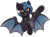 Size: 1024x751 | Tagged: safe, artist:ak4neh, oc, oc only, oc:oryn, species:dracony, species:dragon, species:pony, chest fluff, collar, fangs, hybrid, looking at you, male, open mouth, sharp teeth, simple background, solo, spread wings, stallion, transparent background, waving, waving at you, wings