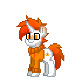 Size: 280x280 | Tagged: safe, artist:thebadbadger, oc, oc only, oc:kaponyt, species:pony, pony town, animated, clothing, pixel art, simple background, solo, sweater, transparent background