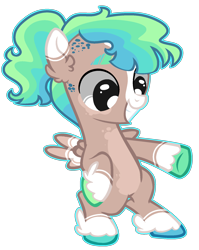 Size: 1436x1800 | Tagged: safe, artist:kurosawakuro, base used, oc, parent:snails, parent:wind sprint, species:pegasus, species:pony, colored hooves, female, filly, multicolored hooves, offspring, parents:snailsprint, simple background, solo, transparent background