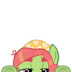 Size: 10000x10000 | Tagged: safe, artist:mrkat7214, part of a set, character:tree hugger, species:earth pony, species:pony, absurd resolution, cute, female, lidded eyes, looking at you, lurking, peeking, simple background, solo, soon, transparent background, underhoof, vector
