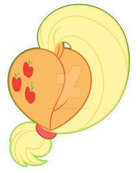 Size: 1600x2005 | Tagged: safe, artist:missmele-madness, character:applejack, species:earth pony, species:pony, applebutt, butt, butt only, cutie mark, deviantart watermark, dock, female, heart butt, mare, obtrusive watermark, plot, rear view, simple background, solo, transparent background, watermark