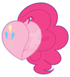 Size: 1600x1768 | Tagged: safe, artist:missmele-madness, character:pinkie pie, species:earth pony, species:pony, balloonbutt, butt, butt only, cutie mark, deviantart watermark, dock, female, heart butt, mare, misleading thumbnail, obtrusive watermark, plot, rear view, simple background, solo, transparent background, watermark