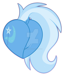 Size: 1600x1882 | Tagged: safe, artist:missmele-madness, character:trixie, species:pony, species:unicorn, butt, butt only, cutie mark, deviantart watermark, dock, female, heart butt, mare, obtrusive watermark, plot, rear view, simple background, solo, the great and powerful ass, transparent background, watermark