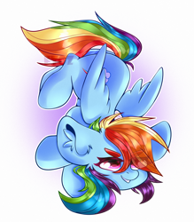 Size: 2100x2400 | Tagged: safe, artist:etoz, character:rainbow dash, species:pegasus, species:pony, cute, dashabetes, ear fluff, eye clipping through hair, eyebrows, eyebrows visible through hair, female, high res, mare, simple background, smiling, solo, white background