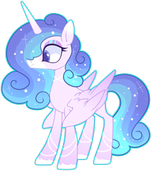 Size: 2400x2706 | Tagged: safe, artist:kurosawakuro, artist:teepew, base used, oc, oc only, parent:princess cadance, parent:rarity, parents:raridance, species:alicorn, species:pony, female, magical lesbian spawn, mare, offspring, simple background, solo, transparent background