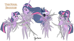 Size: 5693x3201 | Tagged: safe, artist:gutovi, character:twilight sparkle, character:twilight sparkle (alicorn), character:twilight sparkle (scitwi), species:alicorn, species:pony, crossover, dark souls, four kings, future twilight, older, older twilight, simple background, sword, transparent background, weapon