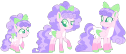 Size: 1020x440 | Tagged: safe, artist:kurosawakuro, artist:strawberry-spritz, base used, oc, oc only, parent:cozy glow, parent:diamond tiara, species:pegasus, species:pony, age progression, female, filly, magical lesbian spawn, mare, offspring, parents:cozytiara, simple background, solo, transparent background, two toned wings, wings