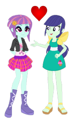 Size: 1017x1680 | Tagged: safe, artist:berrypunchrules, edit, character:blueberry cake, character:sunny flare, g4, my little pony: equestria girls, my little pony:equestria girls, blueberry cake, heart, simple background, sunnycake, transparent background