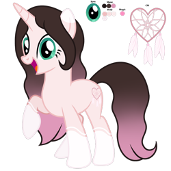 Size: 1280x1280 | Tagged: safe, artist:cindydreamlight, oc, oc:cindy, species:pony, species:unicorn, cutie mark, dreamcatcher, female, mare, raised hoof, reference sheet, simple background, solo, transparent background