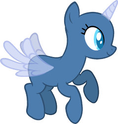 Size: 937x979 | Tagged: safe, artist:pegasski, oc, oc only, species:alicorn, species:pony, episode:the cutie map, g4, my little pony: friendship is magic, alicorn oc, bald, base, eyelashes, flying, horn, simple background, smiling, solo, transparent background, wings