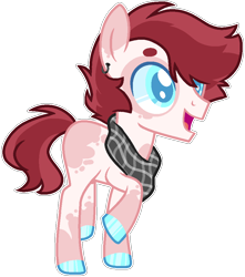 Size: 813x921 | Tagged: safe, artist:kurosawakuro, base used, oc, parent:diamond tiara, parent:pipsqueak, parents:piptiara, species:earth pony, species:pony, colored pupils, male, offspring, simple background, solo, teenager, transparent background