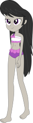 Size: 559x2048 | Tagged: safe, artist:marcorois, edit, character:octavia melody, g4, my little pony: equestria girls, my little pony:equestria girls, barefoot, bikini, bikini babe, clothing, feet, female, simple background, solo, swimsuit, transparent background, vector, vector edit
