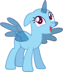 Size: 964x1091 | Tagged: safe, artist:pegasski, oc, oc only, species:alicorn, species:pony, episode:newbie dash, g4, my little pony: friendship is magic, alicorn oc, bald, base, eyelashes, horn, open mouth, simple background, smiling, solo, spread wings, transparent background, wings