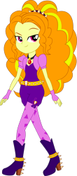 Size: 1280x2902 | Tagged: safe, artist:marcorois, character:adagio dazzle, equestria girls:rainbow rocks, g4, my little pony: equestria girls, my little pony:equestria girls, clothing, female, gem, high heels, high res, raised hoof, shoes, simple background, siren gem, smiling, solo, transparent background, vector