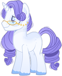 Size: 2232x2706 | Tagged: safe, artist:kurosawakuro, base used, oc, oc only, parent:double diamond, parent:rarity, parents:diamond duo, species:alicorn, species:pony, colored pupils, glasses, male, offspring, simple background, solo, stallion, transparent background