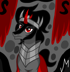 Size: 780x800 | Tagged: safe, artist:katya, character:king sombra, species:pony, species:unicorn, male, solo, young, younger