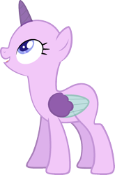 Size: 966x1464 | Tagged: safe, artist:pegasski, oc, oc only, species:alicorn, species:pony, episode:the cutie re-mark, alicorn oc, bald, base, eyelashes, horn, open mouth, simple background, smiling, solo, spread wings, transparent background, wings
