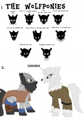 Size: 1280x1848 | Tagged: safe, artist:mr100dragon100, species:wolf, description at source, viking, wolf packs, wolfponies, wolves