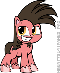 Size: 6057x7406 | Tagged: safe, artist:mrkat7214, oc, oc only, oc:ace play, species:earth pony, species:pony, my little pony:pony life, absurd resolution, grin, looking at you, male, simple background, smiling, solo, stallion, transparent background, vector