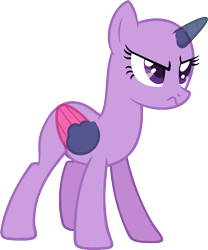 Size: 976x1171 | Tagged: safe, artist:pegasski, oc, oc only, species:alicorn, species:pony, episode:feeling pinkie keen, g4, my little pony: friendship is magic, alicorn oc, angry, bald, base, eyelashes, frown, horn, simple background, solo, transparent background, wings