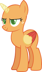 Size: 933x1598 | Tagged: safe, artist:pegasski, oc, oc only, species:alicorn, species:pony, episode:honest apple, g4, my little pony: friendship is magic, alicorn oc, bald, base, eyelashes, freckles, horn, open mouth, simple background, smiling, solo, transparent background, two toned wings, wings