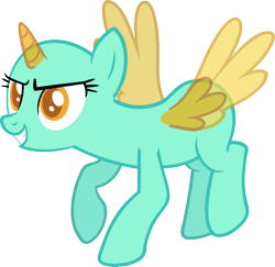 Size: 969x940 | Tagged: safe, artist:pegasski, oc, oc only, species:alicorn, species:pony, episode:wonderbolts academy, alicorn oc, bald, base, eyelashes, eyes closed, flying, grin, horn, simple background, smiling, solo, transparent background, two toned wings, wings