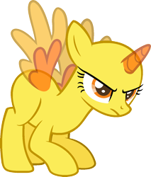 Size: 1025x1204 | Tagged: safe, artist:pegasski, oc, oc only, species:alicorn, species:pony, episode:newbie dash, g4, my little pony: friendship is magic, alicorn oc, bald, base, eyelashes, horn, scowl, simple background, solo, transparent background, two toned wings, wings
