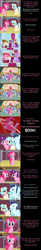 Size: 2000x12092 | Tagged: safe, artist:mlp-silver-quill, character:amethyst star, character:bellflower blurb, character:bon bon, character:caramel, character:cloudchaser, character:coco pommel, character:dj pon-3, character:flitter, character:fluttershy, character:lyra heartstrings, character:maud pie, character:mayor mare, character:meadowbrook, character:night glider, character:party favor, character:pharynx, character:pinkie pie, character:prince pharynx, character:prince rutherford, character:princess ember, character:rainbow dash, character:rockhoof, character:sea swirl, character:soarin', character:sparkler, character:spitfire, character:starlight glimmer, character:sugar belle, character:sunburst, character:sweetie drops, character:thorax, character:thunderlane, character:trixie, character:twilight sparkle, character:twilight sparkle (alicorn), character:twinkleshine, character:vinyl scratch, species:alicorn, species:changeling, species:earth pony, species:pegasus, species:pony, species:reformed changeling, species:unicorn, species:yak, comic:pinkie pie says goodnight, changedling brothers, comic, dialogue, dragon lord ember, evil laugh, evil planning in progress, female, gift box, laughing, lightning, looking at you, male, mare, ponyville town hall, pouting, shipping denied, stallion, talking to viewer, wall of tags