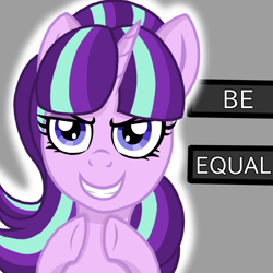 Size: 800x800 | Tagged: safe, artist:katya, character:starlight glimmer, episode:the cutie map, g4, my little pony: friendship is magic, season 5, female, s5 starlight, solo, this will end in communism