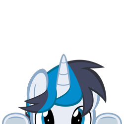 Size: 2000x2000 | Tagged: safe, artist:mrkat7214, part of a set, oc, oc:solar gizmo, species:pony, species:unicorn, g4, commission, high res, lurking, peeking, simple background, solo, soon, transparent background, underhoof, vector, ych result