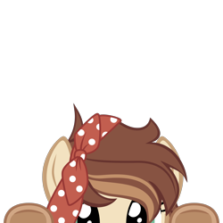 Size: 2000x2000 | Tagged: safe, artist:mrkat7214, oc, oc only, oc:apple bottom, species:earth pony, species:pony, g4, commission, female, high res, looking at you, lurking, mare, peeking, simple background, soon, transparent background, underhoof, vector, ych result