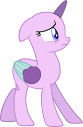 Size: 978x1481 | Tagged: safe, artist:pegasski, oc, oc only, species:alicorn, species:pony, episode:to change a changeling, g4, my little pony: friendship is magic, alicorn oc, bald, base, eyelashes, frown, horn, simple background, smiling, solo, transparent background, two toned wings, wings, worried