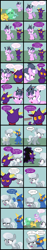 Size: 2000x10728 | Tagged: safe, artist:magerblutooth, character:diamond tiara, character:silver spoon, oc, oc:aunt spoiled, oc:dazzle, oc:handy dandy, oc:il, oc:peal, species:earth pony, species:pony, comic:diamond and dazzle, g4, cat, comic, imp, tied up