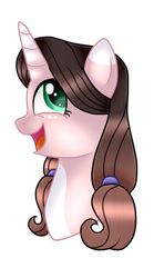 Size: 1280x2295 | Tagged: safe, artist:cindydreamlight, oc, oc:cindy, species:pony, species:unicorn, g4, bust, female, mare, portrait, simple background, solo, transparent background