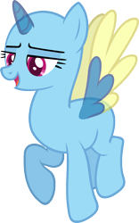 Size: 978x1572 | Tagged: safe, artist:pegasski, oc, oc only, species:alicorn, species:pony, episode:non-compete clause, g4, my little pony: friendship is magic, alicorn oc, bald, base, eyelashes, horn, open mouth, raised hoof, simple background, smiling, solo, transparent background, two toned wings, wings