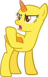 Size: 967x1534 | Tagged: safe, artist:pegasski, oc, oc only, species:alicorn, species:pony, episode:top bolt, g4, my little pony: friendship is magic, alicorn oc, angry, bald, base, eyelashes, horn, looking back, open mouth, raised hoof, simple background, solo, transparent background, two toned wings, wings