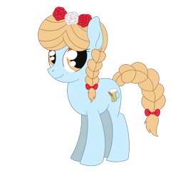 Size: 2048x2048 | Tagged: safe, artist:dyonys, oc, oc only, oc:hana, species:earth pony, species:pony, g4, braid, braided tail, female, mare, simple background, solo, transparent background