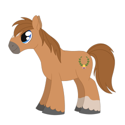 Size: 2048x2048 | Tagged: safe, artist:dyonys, oc, oc only, oc:gingerbread, species:earth pony, species:pony, g4, male, simple background, solo, stallion, transparent background