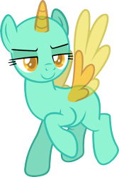 Size: 984x1467 | Tagged: safe, artist:pegasski, oc, oc only, species:alicorn, species:pony, episode:the washouts, g4, my little pony: friendship is magic, alicorn oc, bald, base, bedroom eyes, eyelashes, flying, horn, raised hoof, simple background, smiling, solo, transparent background, two toned wings, wings