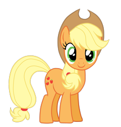 Size: 1841x1921 | Tagged: safe, artist:cindydreamlight, character:applejack, species:pony, g4, cute, female, jackabetes, simple background, solo, transparent background, vector